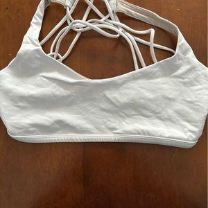 White Size 12 Lululemon Energy Sports Bra